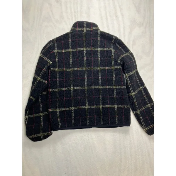 EP Pro Women Plaid Fleece Sherpa‎ Jacket Full Zip Black Red Tan Size S/P Golf - Image 9