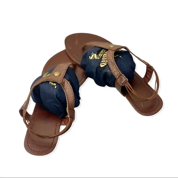 Brown T Strap Sandals! Brown Size 7 - Image 6