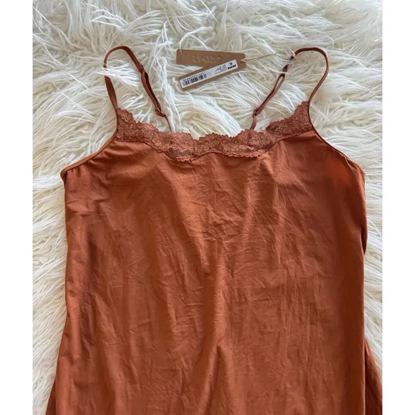 Skims Fits Everybody Lace Slip Dress Bronze Size 2X - Image 5