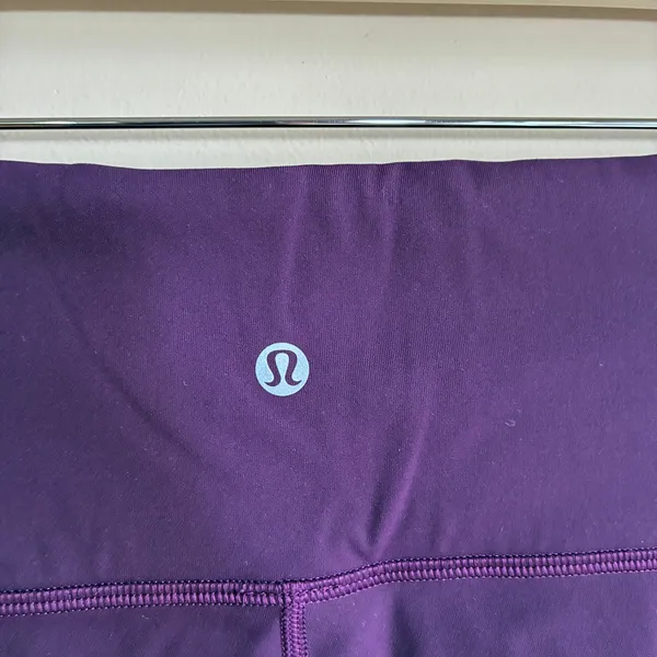 Lululemon purple full length leggings mesh panels women's size 10 athletic - Image 5