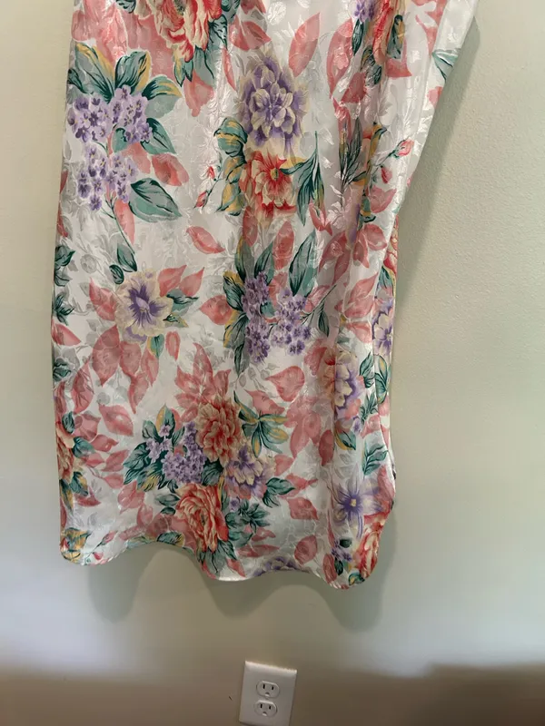 Vintage floral slip nightgown Pink Size XL - Image 11