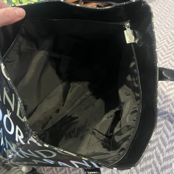 Pandora Bag Signature Logo Black Shopper Handbag Tote Purse Bag - Image 5