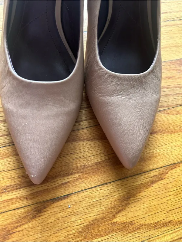 Franco Sarto Frankie Pointed Toe Wedge Pumps Slip On Leather Shoes Size 9M - Image 5