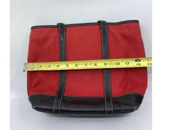 coach large red black nylon shoulder bag - Image 3