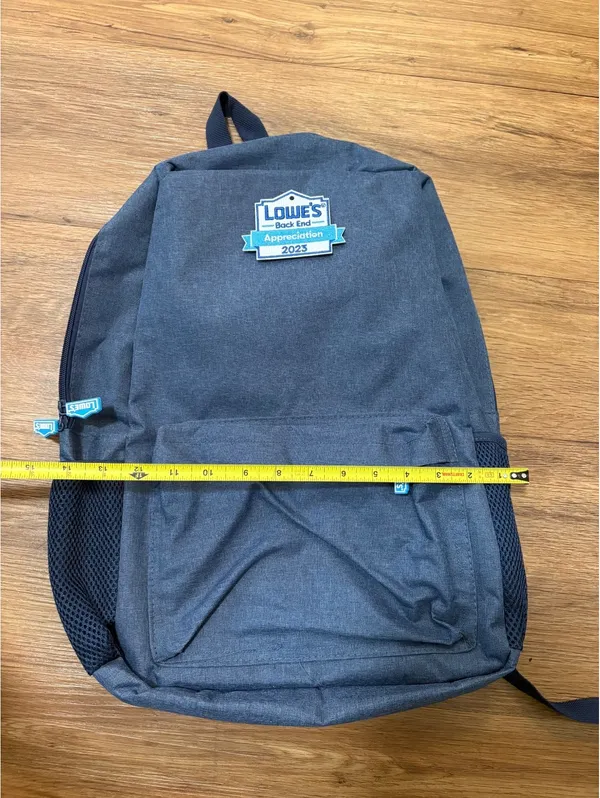 Lowe’s Back End Appreciation 2023 Employee Backpack Blue Gray Logo Work Bag - Image 7