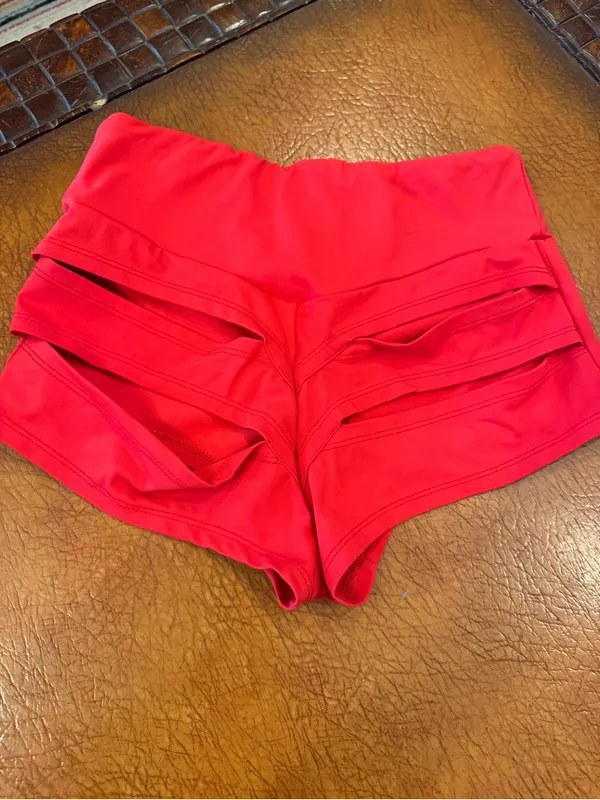 Brand unknown red spandex! Size small! - Image 2