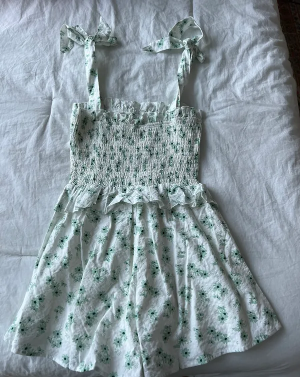 Showpo Playsuit In Sage Floral - Image 2