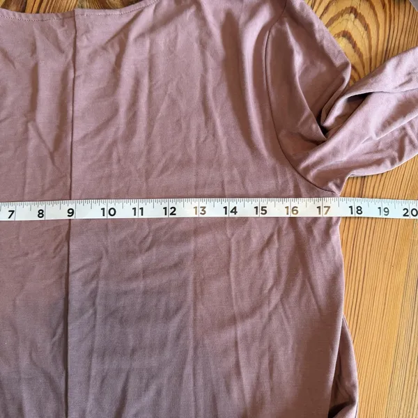 Free Fly Women's Dress Sz Large Bamboo Journey All Day Mauve Long Sleeve Jersey - Image 7