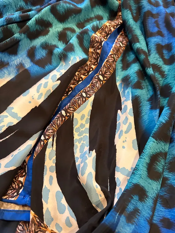Leopard Dress Blue - Image 5