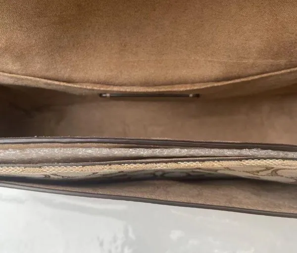 COACH LONNIE Crossbody Khaki Signature Jacquard Chalk Leather C8307 NWT $398 - Image 9