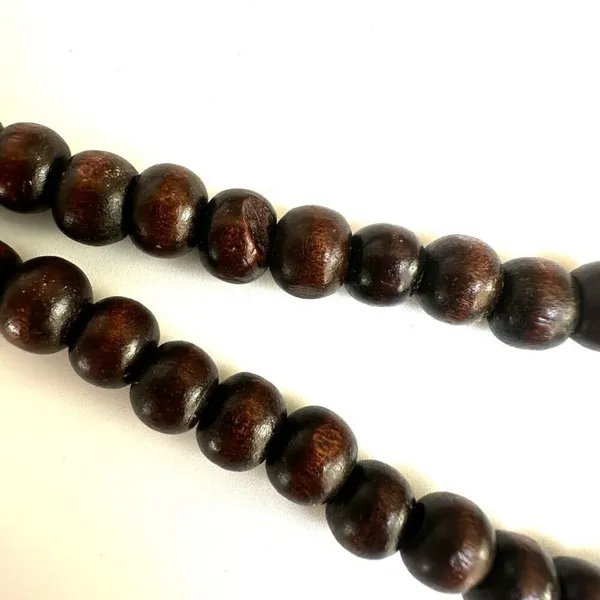Turquoise blue and brown boho pendant necklace - Image 6
