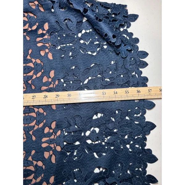 Alexia Admor NWT Navy Lace Off Shoulder Dress 10 Bell Sleeve Cocktail - Image 10