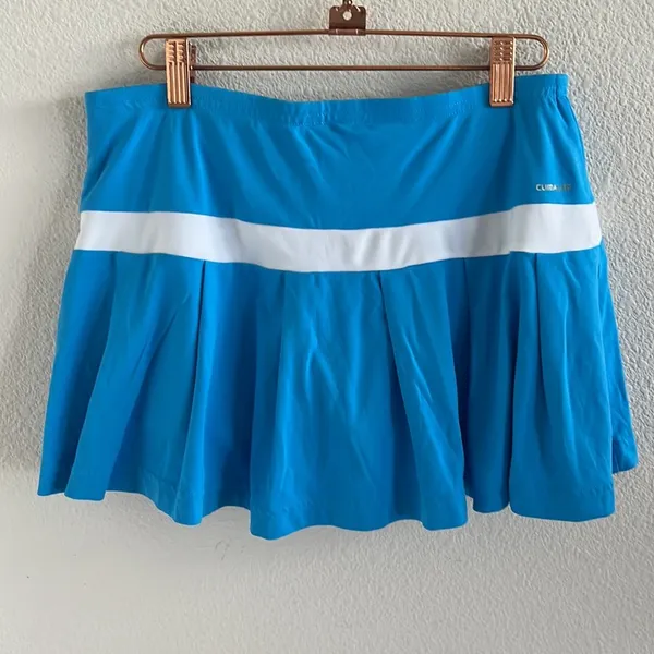 Adidas Clima365 Tennis Golf Skort Blue White Pull On Medium - Image 4