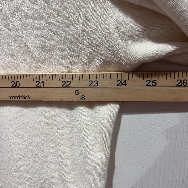 MONROW Quarter Zip Pullover Sweatshirt Top Womens XL Cream Collar Terrycloth NWT - Image 5