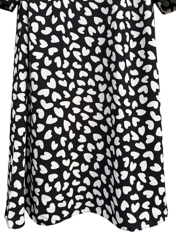 NWT Ann Taylor Heart Puff Sleeve Shift Dress Size Small - Image 6