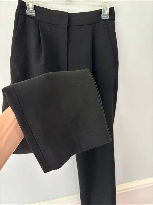 Wilfred Black Tailored Tapered Trousers Sz 4 Work Wear Career Career Minimalist - Image 6