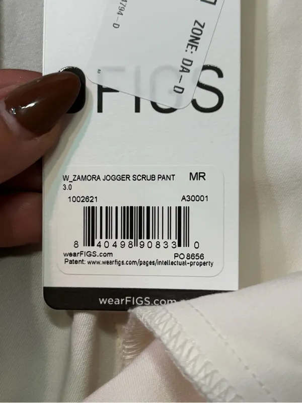 Figs Optic White Zamora Jogger Pant size medium/ regular NWT - Image 7
