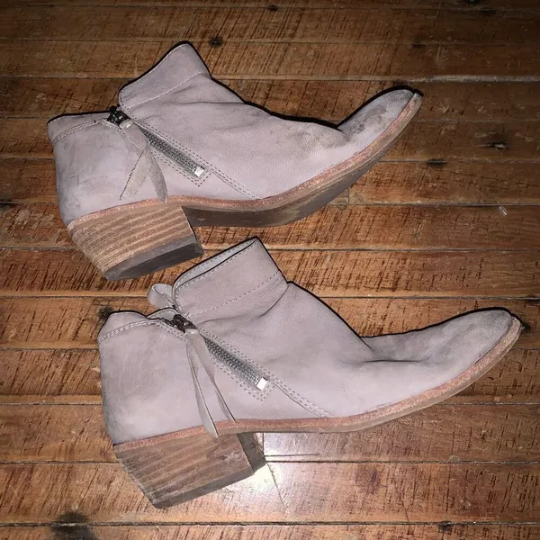 Sam Edelman beige side zippers 8.5 ankle booties - Image 3