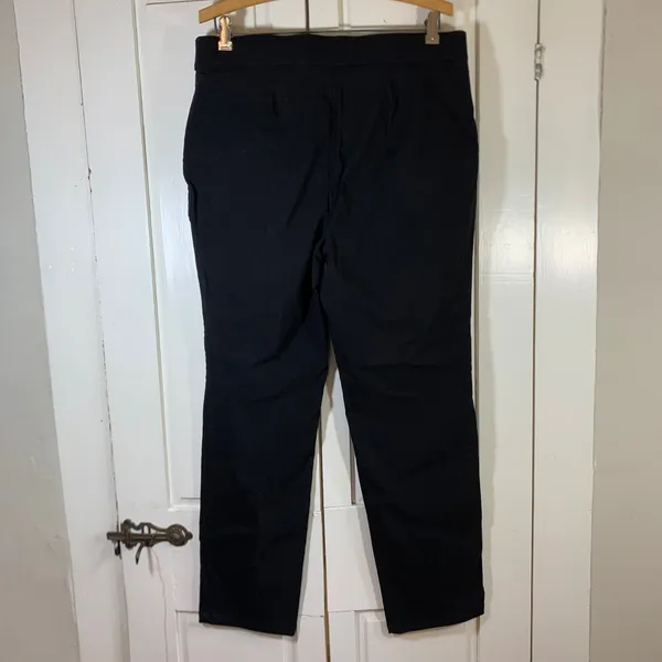 Counterparts Womens Black Sailor Button Pull On Straight Leg Pants Sz‎ L Coastal - Image 2