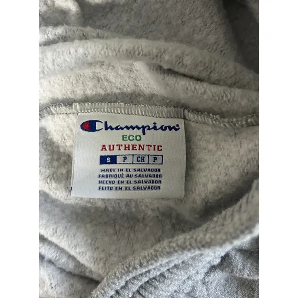Champion Eco Authentic Women Small Gray Cheerleader Graphic Sweatpants‎ Small - Image 4