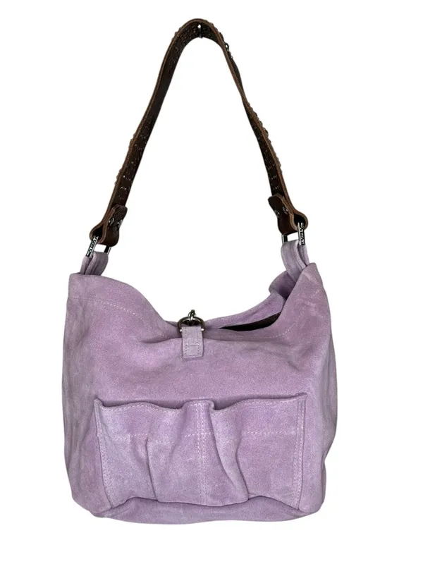 Deadstock: new Tylie Malibu ᪣ Utility Suede Hobo Bag ᪣ Crystal Strap ᪣ Lilac Y2K - Image 5