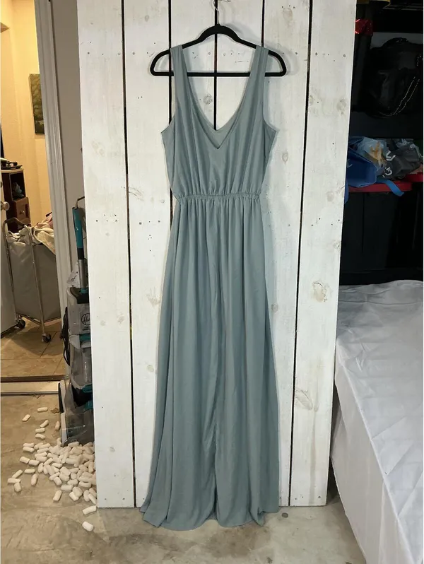 Show Me Your Mumu Sage Green Maxi Dress with Side Slit - Image 6