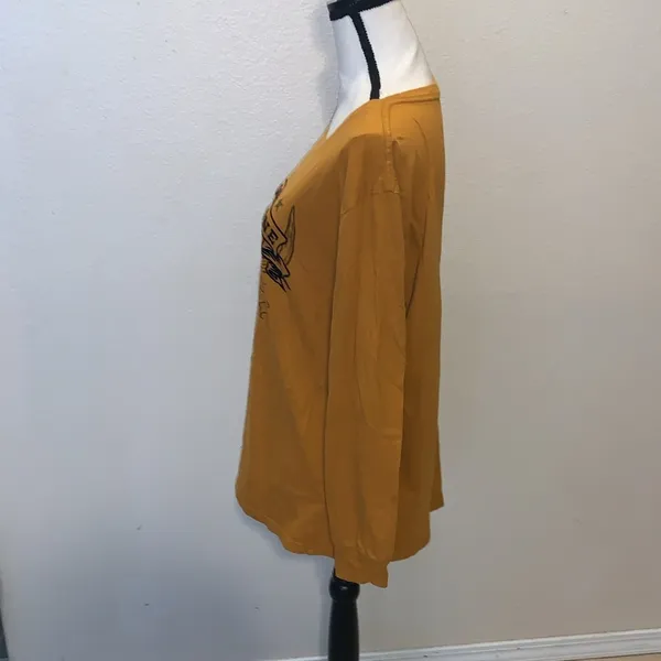 Wrangler Western Yellowstone Mountain Dutton Ranch Bull Skull Long Sleeve Top - Image 6