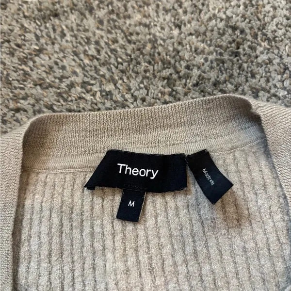 Theory Wool Short Sleeve Sweater - Image 2