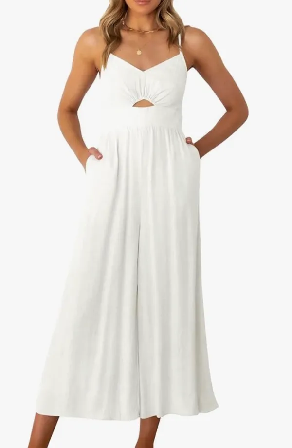 White cutout jumpsuit - Image 4