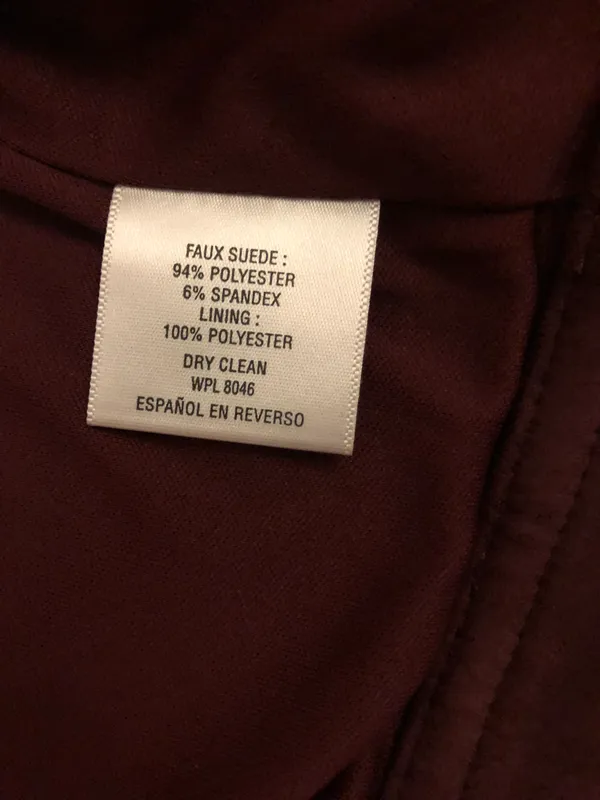 Thalia Sodi Faux Suede Moto-Jacket In Napa Wine Medium - Image 5
