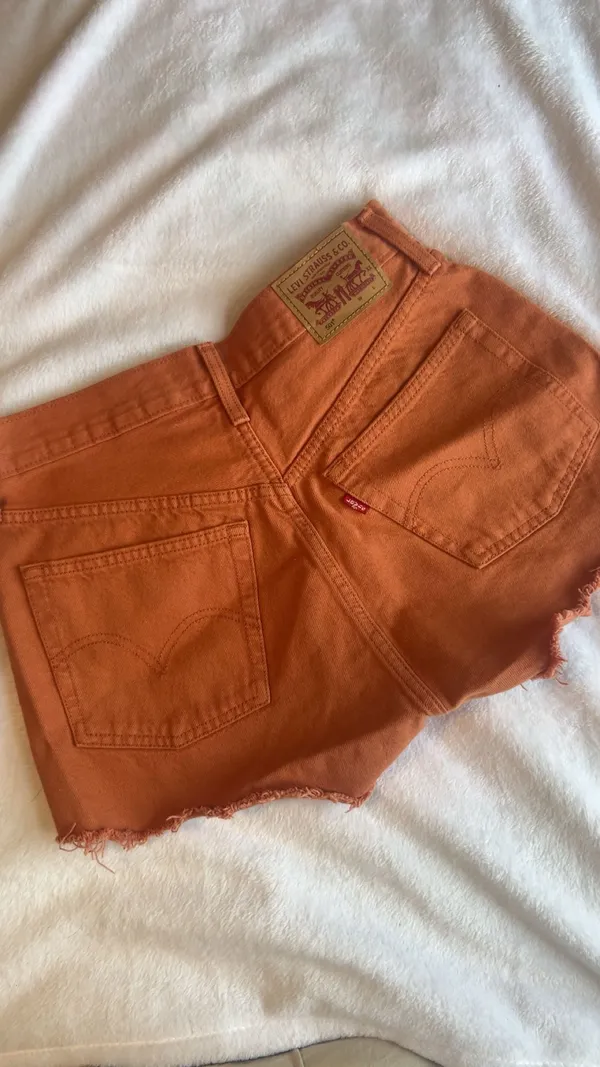 Levi’s Shorts 501 Orange Burnt - Image 2