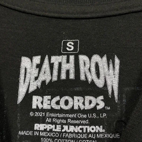 Urban Outfitters Death Row Records black rap t-shirt size s - Image 4
