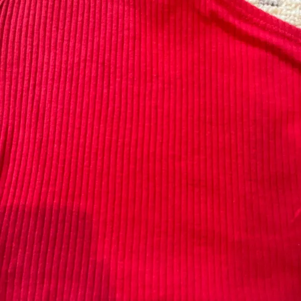 Topshop ribbed one shoulder tank top - Image 3