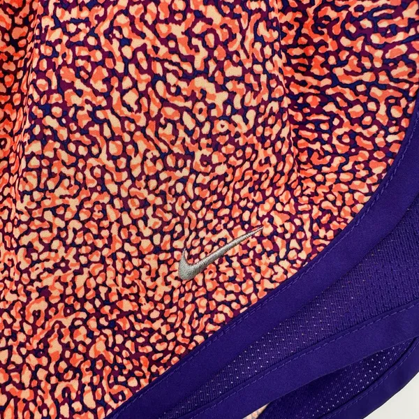Nike Size XS‎ Shorts Orange Blue Lined Dri Fit Running Gym Exercise Activewear - Image 3
