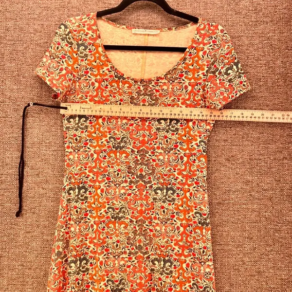 Peruvian Connection Midi Orange‎ Dress - Image 8