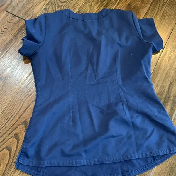 Healing Hands Navy Scrub top size small - Image 3