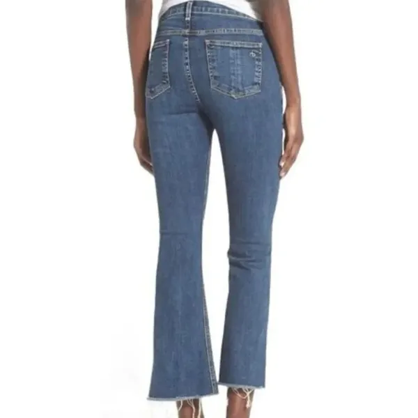 Rag & Bone 10” high rise crop flare jeans size 28 - Image 13