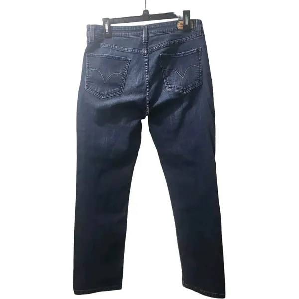 Denizen from Levi's Dark Wash Denim Jeans Straight Leg‎ Everyday Casual Comfort Size 12 - Image 2