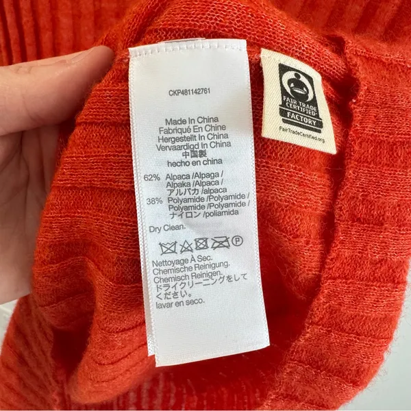NWOT Madewell Alpaca Blend Mockneck‎ Sweater XL - Image 3