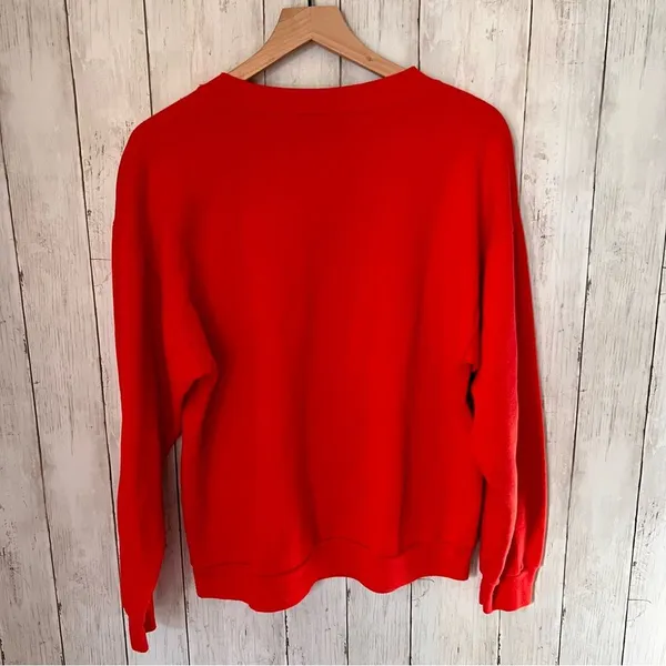 Vintage Santa Paws Ugly Christmas M5 Red Size L - Image 3