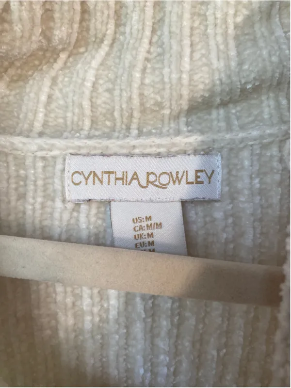 Cynthia Rowley Chenille Sweater Ribbed‎ Mock Neck Quiet Luxury Buttery Soft Cozy - Image 4
