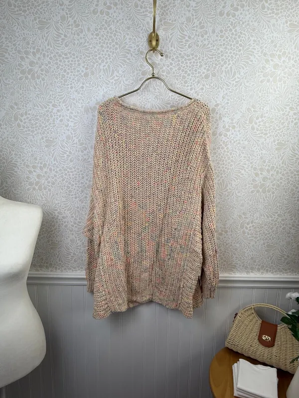 Free People Oversized Confetti Combo Neon Lights Sweater - Size - Small - Image 7