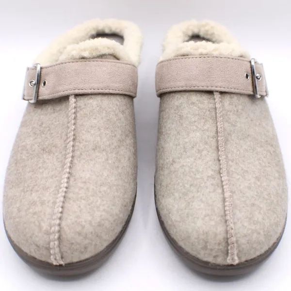 Bzees LifeStride Eternity Women 9M Clog Slippers Buckle Strap Knit Lined Outdoor - Image 2