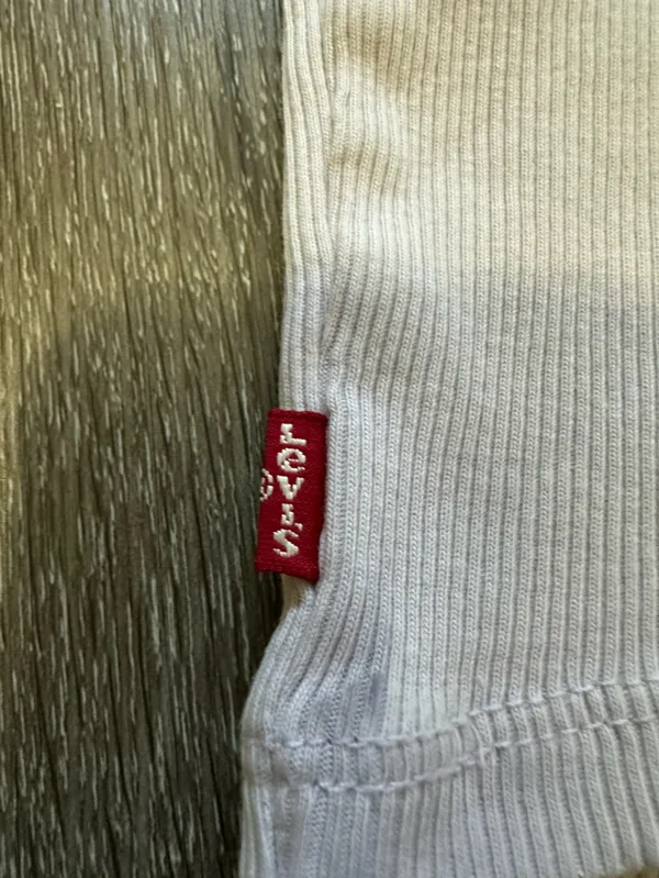 Levi's Ribbed Tank Top - Light Cream - Image 5
