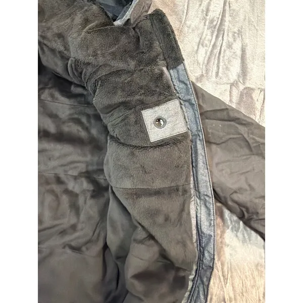 The North Face HyVent Jacket Womens Grey Black Hooded Waterproof Coat M - Image 11