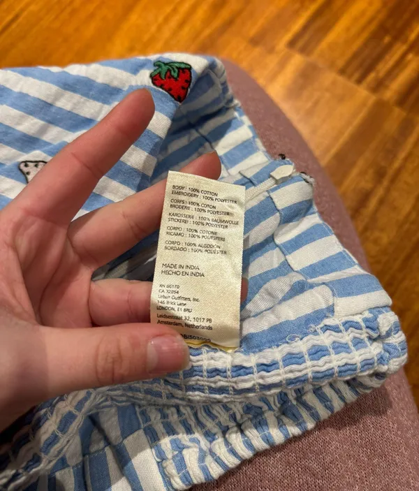Reformation Anthropologie Maeve Strawberry Top - Image 5