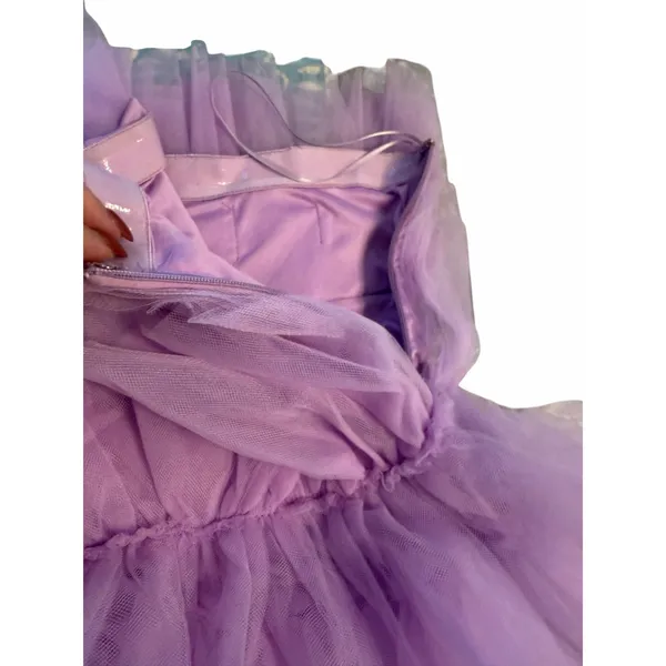 Lavender Mable Aileen Ruffle Mini Dress - Size S - Image 5