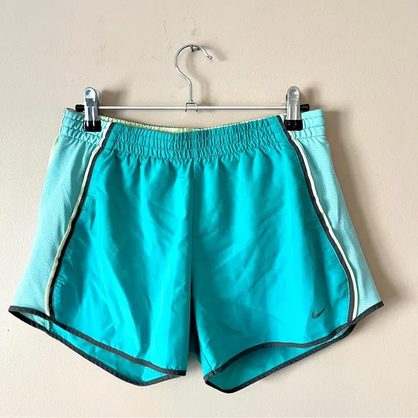 NIKE | DRI-FIT Teal Athletic Running Shorts Sz S - Image 2