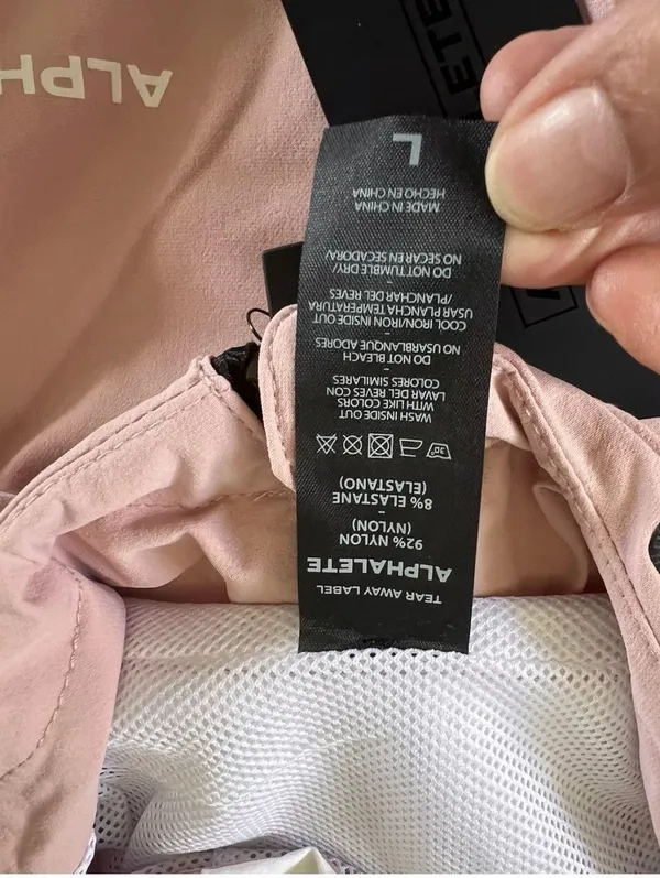 Alphalete Women's EXP Tech Windbreaker- Himalayan Pink, Size Large - Image 9