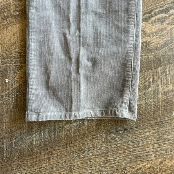 Talbots Womens‎ 16 High-Waist Straight-Leg Corduroy Pants Gray Stretch Cotton - Image 3